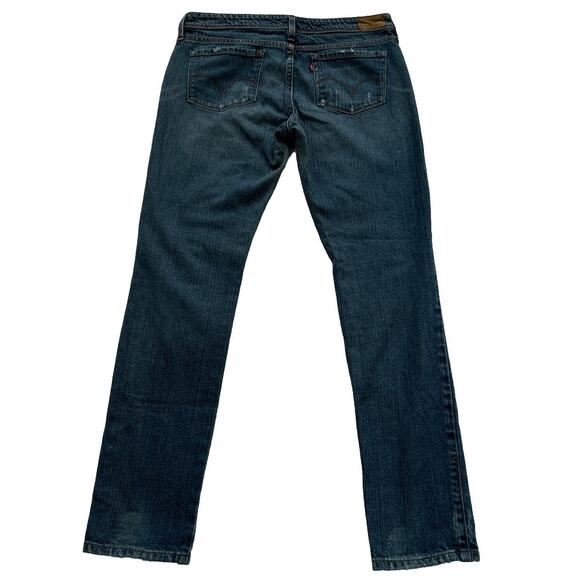Levis Skinny Jeans Vintage 582 Size12 M Blue Pants Ladies Mid Rise Stret… - Picture 3 of 12